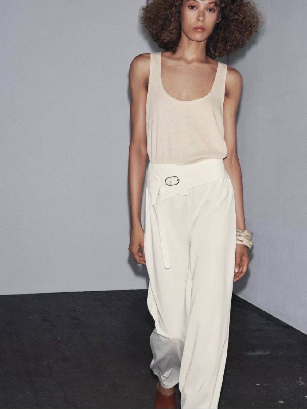 Zara belted pants
